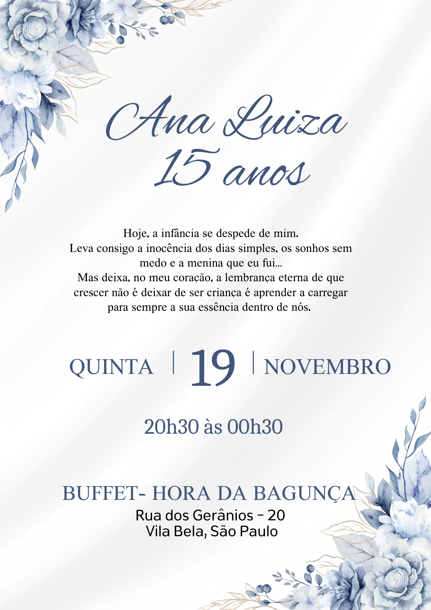 Ana Luiza - 15 anos